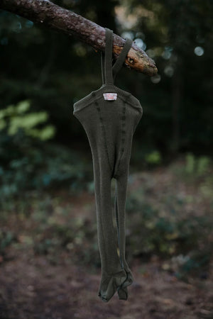 Silly Silas Strumpfhose mit Träger | Olive