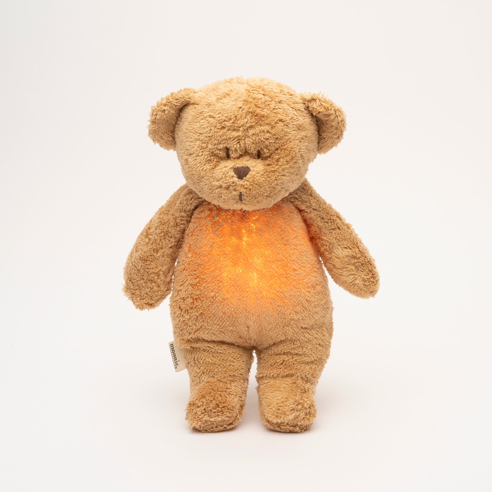 Moonie Teddybär mit Licht 2.0 "Organic Humming Bear" | Cappuccino