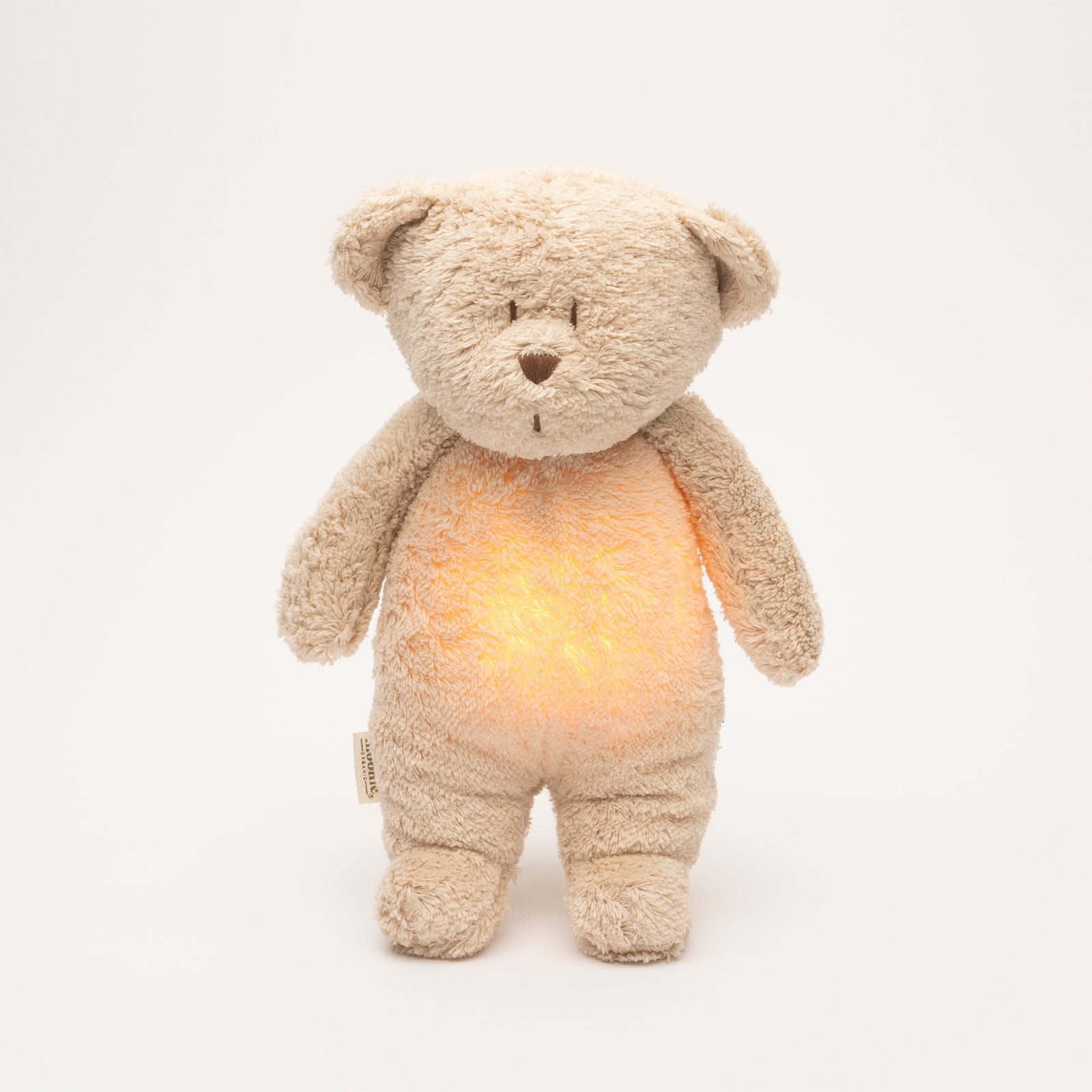 Moonie Teddybär mit Licht 2.0 "Organic Humming Bear" | Sand
