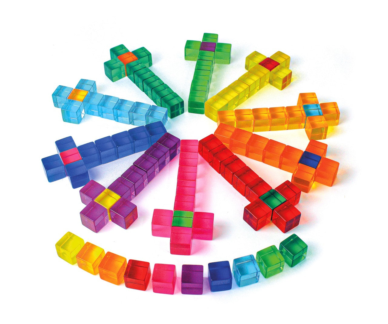 Bauspiel Lichtbauwürfel 100 Teile