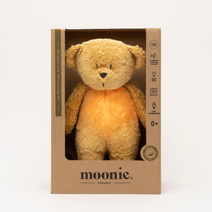 Moonie Teddybär mit Licht 2.0 "Organic Humming Bear" | Honey