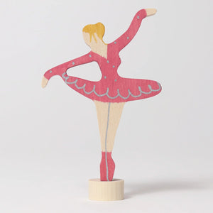 Grimm's Steckfigur Ballerina Rubinrot
