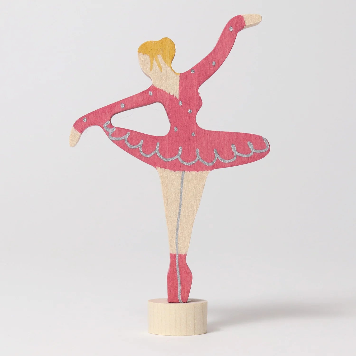 Grimm's Steckfigur Ballerina Rubinrot