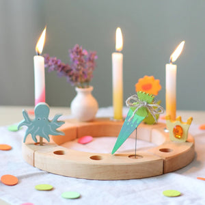 Grimm's Steckfigur Schultüte Neongrün
