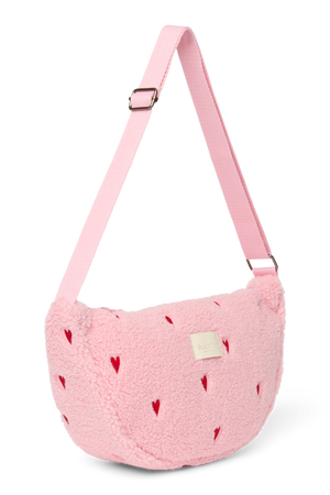 Studio Noos Sac Banane Teddy "Adult Fanny Pack" | Cœurs Rose Clair