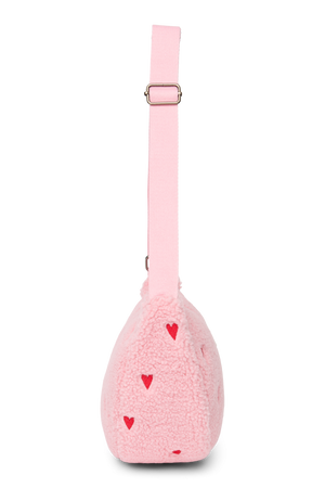 Studio Noos Sac Banane Teddy "Adult Fanny Pack" | Cœurs Rose Clair