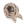 Rose in April Lange en coton 70x70cm | Greige