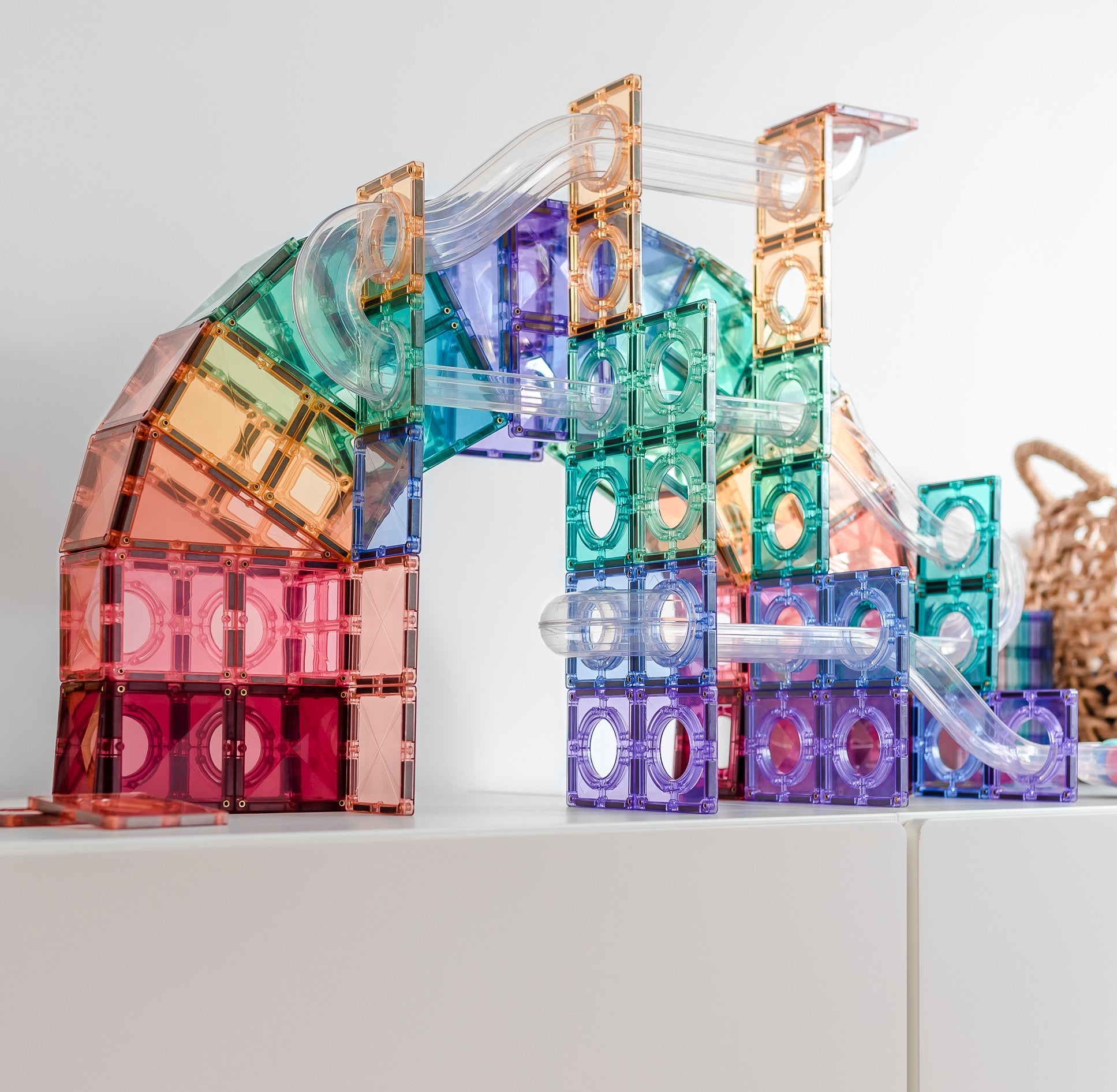 Connetix Magnetbausteine "Pastel Ball Run Pack" 106-teilig