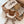 Rose in April Mulltuch Baumwolle 70x70cm | Coffee
