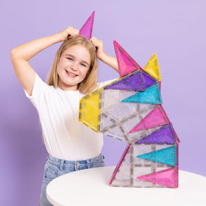 Connetix Magnetbausteine "Glitter Unicorn Pack" | 56-teilig – Detailansicht 3
