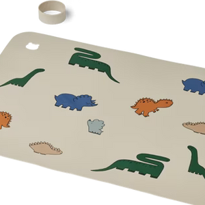 Liewood Silikon Tischset Jude mit Dinosaurier-Motiv in Dinosaurs Mist für Babys und Kinder