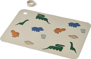Liewood Silikon Tischset Jude mit Dinosaurier-Motiv in Dinosaurs Mist für Babys und Kinder