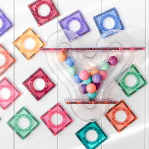 Connetix tuiles magnétiques "Pastel Ball Run Pack" 106 pièces