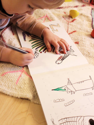 Livre de coloriage Halfbird ABC