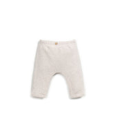 Leggings aus regenerativer und recycelter Baumwolle mit gebürstetem Innenstoff, elastischem Bund und Kokosknopf, nachhaltig in Portugal gefertigt