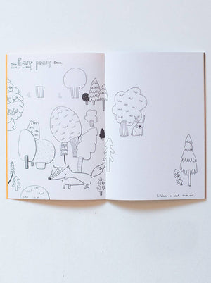 Halfbird cahier de coloriage "Krummtier à emporter"