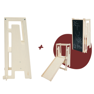 Tuki® Entdeckerset – Lernturm + Rutsche mit Maltafel