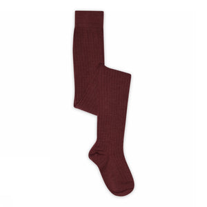 MP Denmark Strumpfhose Wolle-Bambus "Lenox" | Grape Skin