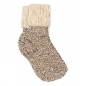 MP Denmark Socken Aries in Hellbraun Meliert
