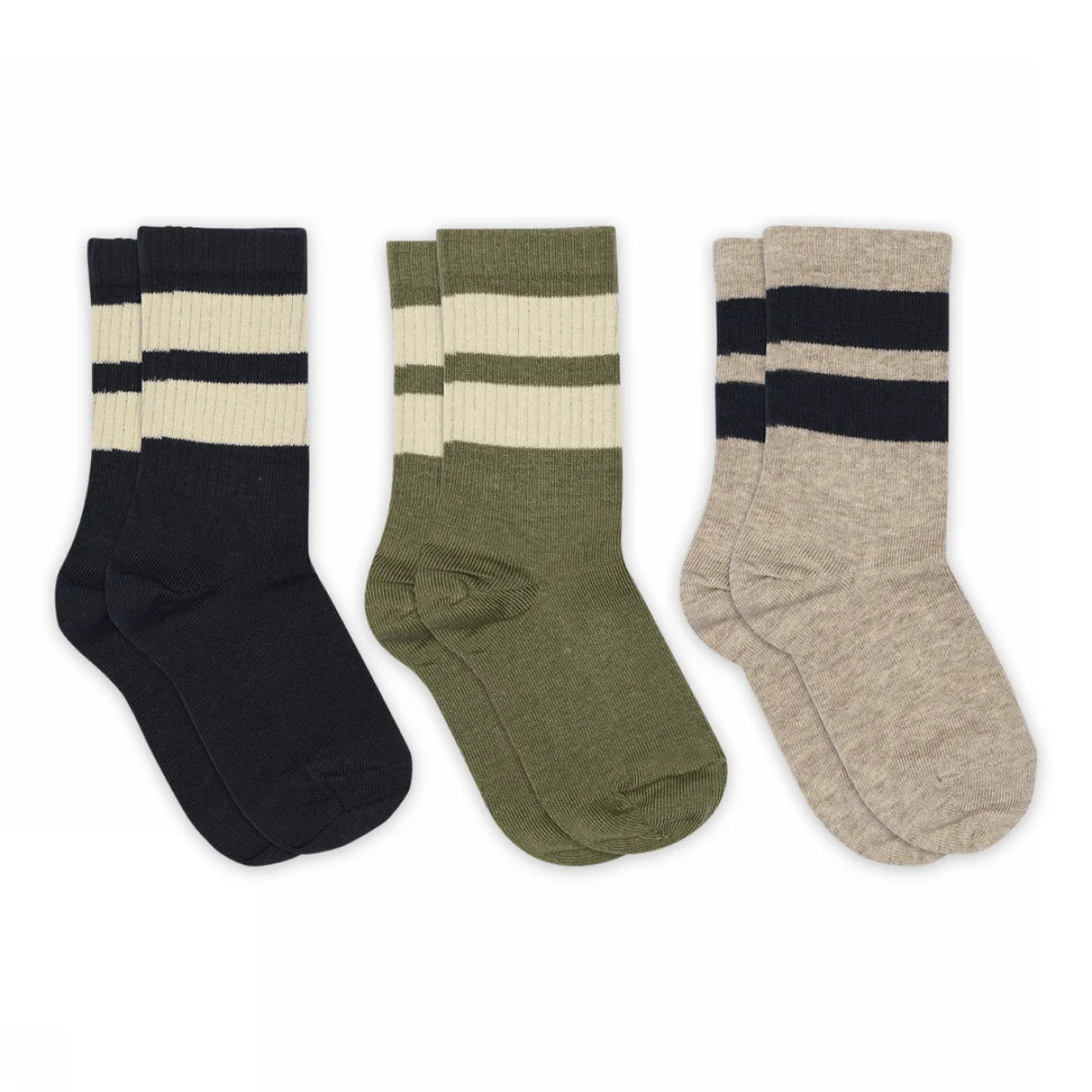 mp Denmark Socken 3er-Pack "Anker" Light Braun Melange