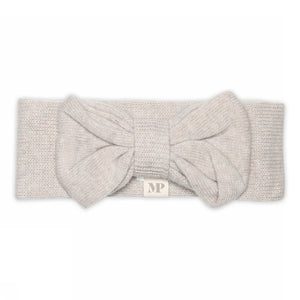mp Denmark Headband "Helsinki" Bow Beige Melange