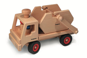Fagus Container LKW aus Holz. Inklusive 2 Fahrerfiguren. Hochwertig & Made in Germany.