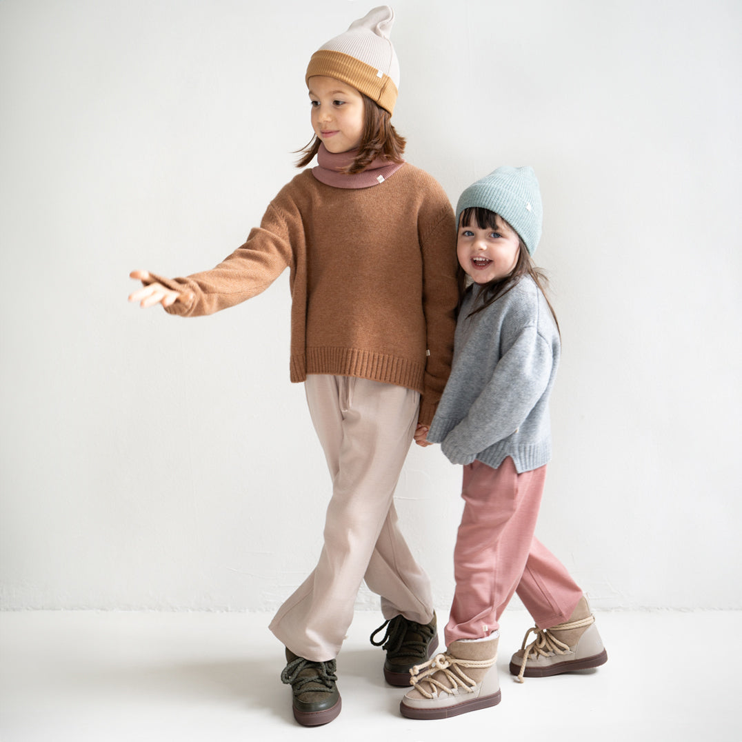 minimalisma Beanie  "Arvid Contrast" Beige