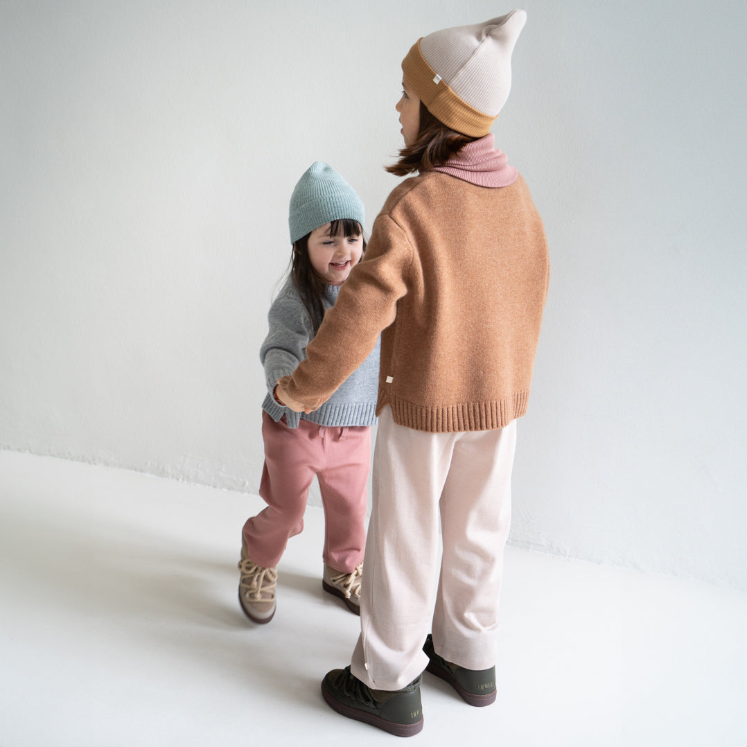 minimalisma Beanie  "Arvid Contrast" Beige