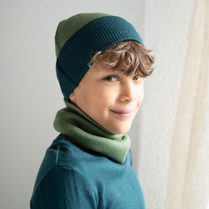 minimalisma Bonnet "Arvid Contrast" Greenery