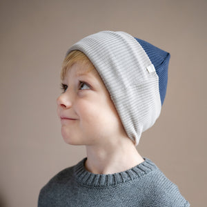 Minimalisma "Arvid" Beanie in Night/Hemp – Detailansicht 2