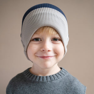 Minimalisma "Arvid" Beanie in Night/Hemp – Detailansicht 3