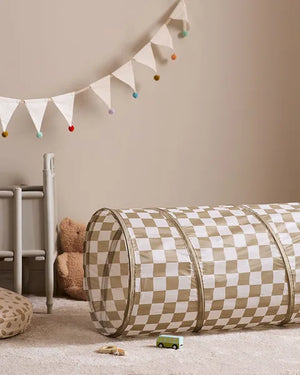 Kids Concept Spieltunnel Karo | Khaki
