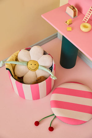 Kids Concept Sitzhocker mit Stauraum | rosa