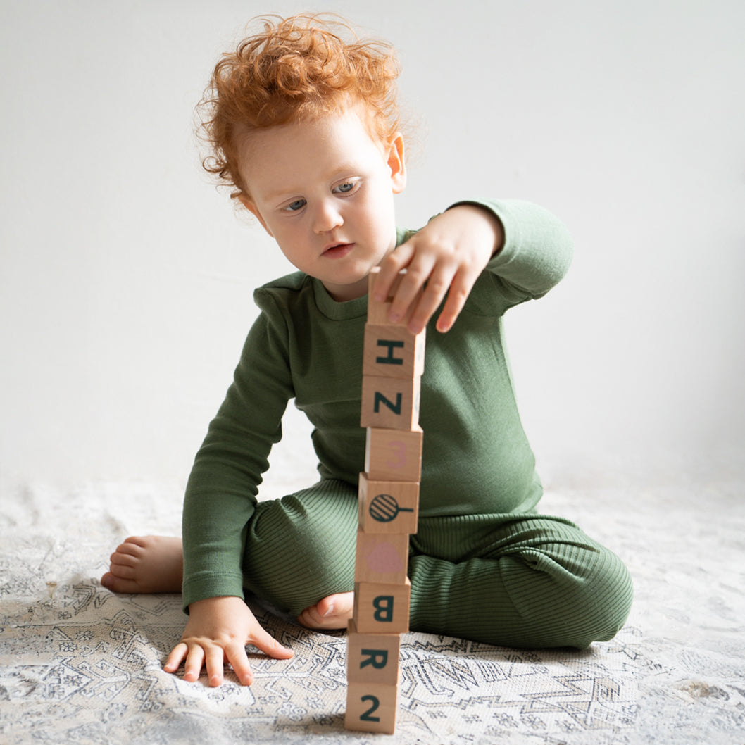 minimalisma Leggins Merino "Active" | Greenery