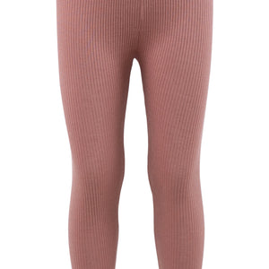 minimalisma Silk-Cotton Leggings "Bieber-Frill" | Antique Rose/Sweet Rose
