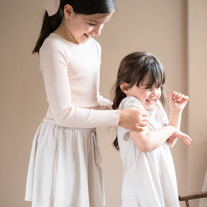 minimalisma Langarmshirt Seide 2-6Y "Bergen" Sweet Rose mit Antique Rose