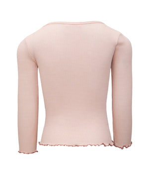 minimalisma Langarmshirt Seide 2-6Y "Bergen" Sweet Rose mit Antique Rose