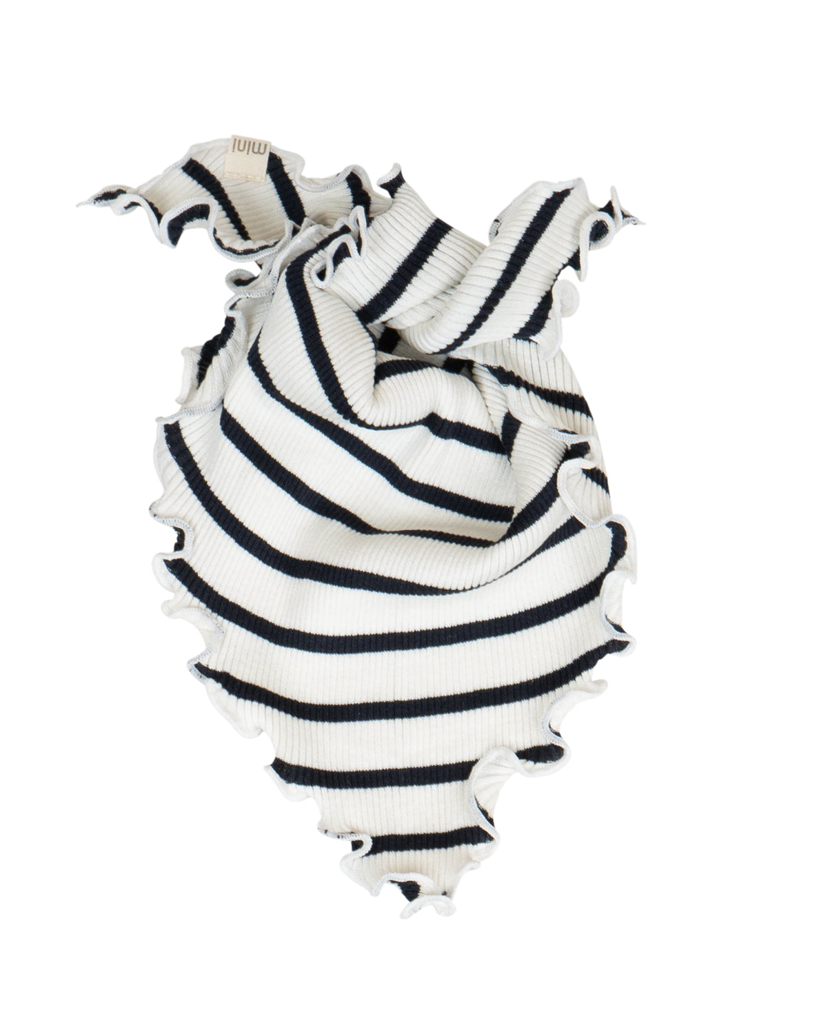 „minimalisma Bandana-Lätzchen in Sailor – weiches Baby-Lätzchen aus Baumwolle-Seide in zartem Altrosa, auf weißem Hintergrund“