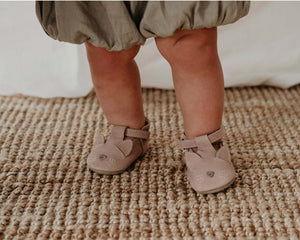 Chaussons Bébé Donsje "Spark Cat" Lilac Nubuck