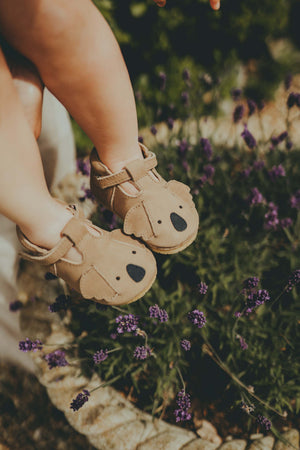 Donsje Baby Shoe "Spark Koala" | Truffle Nubuck