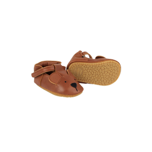 Donsje Babyschuh "Spark Bear" | Cognac Classic