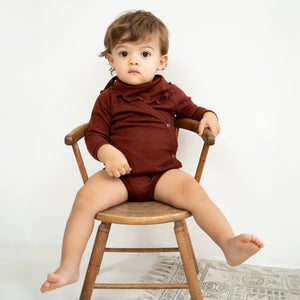 minimalisma Bandana Lätzchen "Teddy" Wolle-Seide | Hibiscus