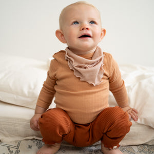 minimalisma Bandana Lätzchen "Teddy" Wolle-Seide | Rose Blush