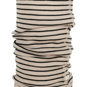 „Merino-Schlauchschal ‚Alva Loop‘ in Monostripe von minimalisma – nahtlos gestrickter Loop aus reiner Wolle, auf weißem Hintergrund“