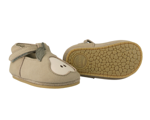 Donsje Babyschuhe "Nanoe Pear" Taupe Nubuck