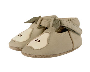 Donsje Babyschuhe "Nanoe Pear" Taupe Nubuck
