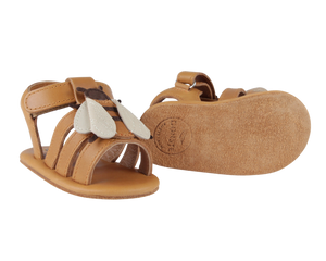 Donsje Baby Sandalen "Tuti Sky Bee" Camel Classic Leather