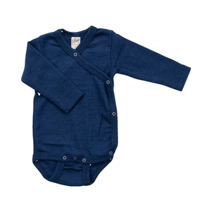 Lilano Wickelbody Wolle/Seide | Marine