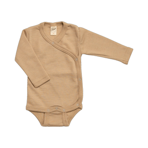 Lilano Wickelbody Wolle/Seide | Sand
