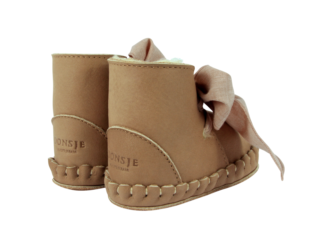 Donsje Pina Organza Booties | Truffle Nubuck